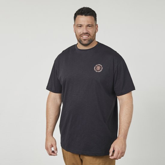 North Latitude 61316 Nyomott Póló Fekete - Pólók - Nagyméretű pólók - 2XL-14XL