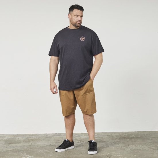 North Latitude 61316 Nyomott Póló Fekete - Pólók - Nagyméretű pólók - 2XL-14XL