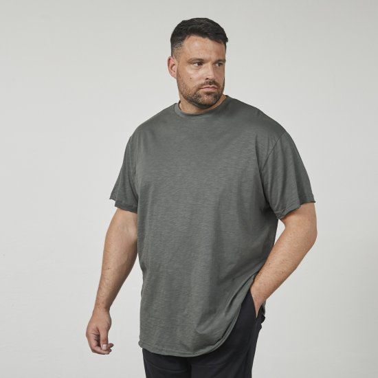 North Latitude 61317 Slub Póló Hátul Nyomott Sötét Poros Zöld - Pólók - Nagyméretű pólók - 2XL-14XL