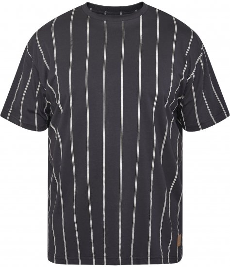 North Latitude 61319 Csíkos Póló Fekete - Pólók - Nagyméretű pólók - 2XL-14XL