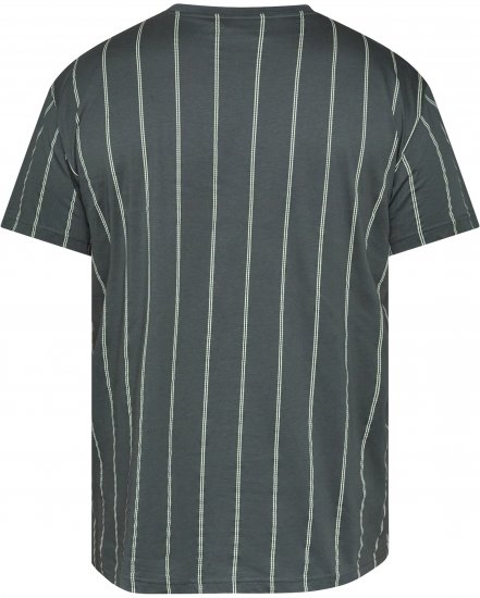 North Latitude 61319 Csíkos Póló Sötét Poros Zöld - Pólók - Nagyméretű pólók - 2XL-14XL