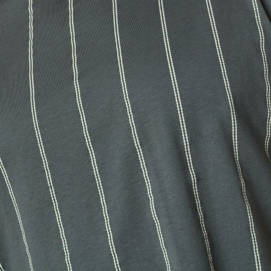 North Latitude 61319 Csíkos Póló Sötét Poros Zöld - Pólók - Nagyméretű pólók - 2XL-14XL