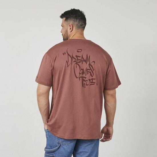 North Latitude 61320 Póló Hátul Nyomott Konyakbarna - Pólók - Nagyméretű pólók - 2XL-14XL