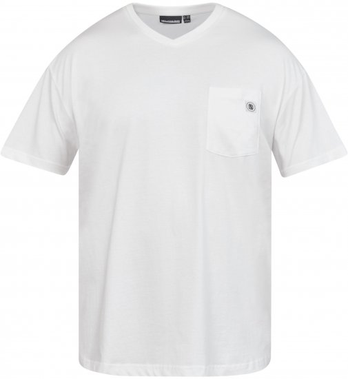North Latitude 61322 V-Nyakú Póló Fehér - Pólók - Nagyméretű pólók - 2XL-14XL