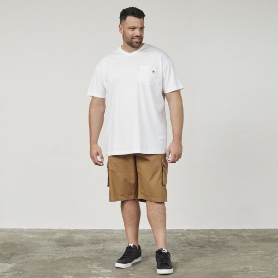 North Latitude 61322 V-Nyakú Póló Fehér - Pólók - Nagyméretű pólók - 2XL-14XL