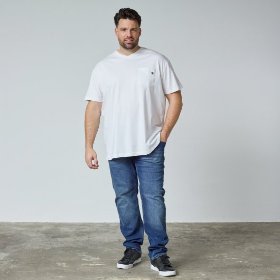 North Latitude 61322 V-Nyakú Póló Fehér - Pólók - Nagyméretű pólók - 2XL-14XL