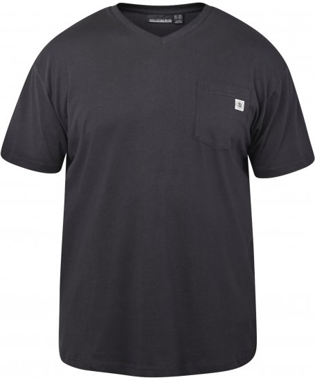 North Latitude 61322 V-Nyakú Póló Fekete - Pólók - Nagyméretű pólók - 2XL-14XL