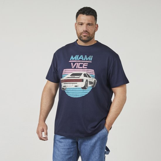 North Latitude 61351 MIAMI VICE Póló Tengerészkék - Pólók - Nagyméretű pólók - 2XL-14XL