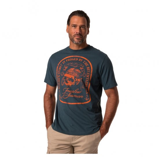 JP1880 T-Shirt Fearless Seaman Blue - Pólók - Nagyméretű pólók - 2XL-14XL