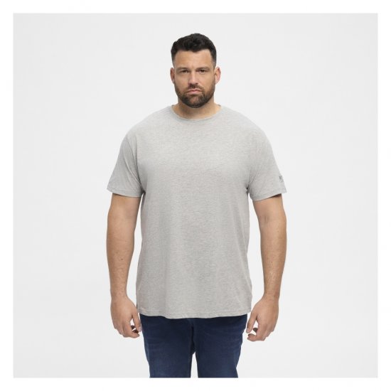 North Latitude T-Shirt O-Neck Grey Melange - Pólók - Nagyméretű pólók - 2XL-14XL
