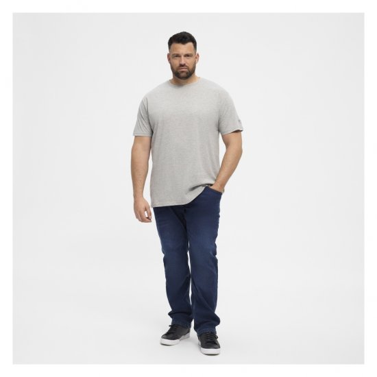 North Latitude T-Shirt O-Neck Grey Melange - Pólók - Nagyméretű pólók - 2XL-14XL