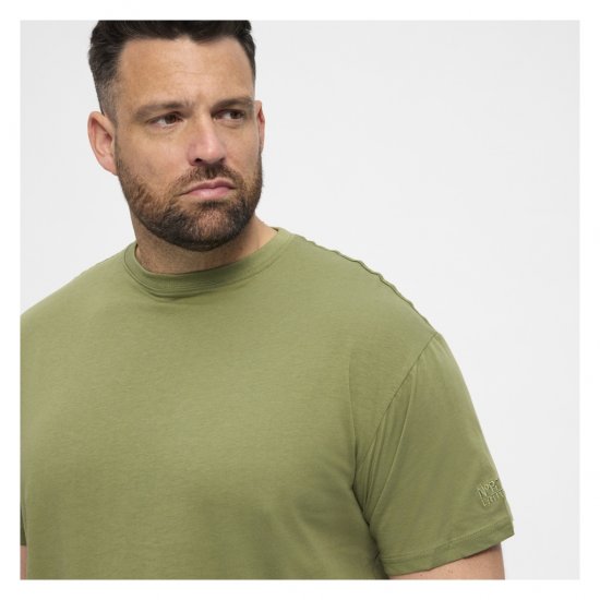 North Latitude T-Shirt O-Neck Olive Green - Pólók - Nagyméretű pólók - 2XL-14XL