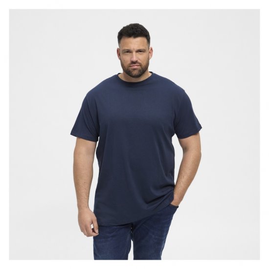 North Latitude Denim 2-Pack T-Shirt Navy Blue - Pólók - Nagyméretű pólók - 2XL-14XL