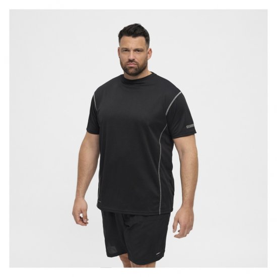 North Latitude Sport Tech T-Shirt Black - Pólók - Nagyméretű pólók - 2XL-14XL