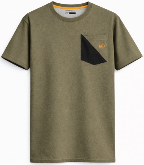 Motley Denim Milan Póló Sötét khaki - Pólók - Nagyméretű pólók - 2XL-14XL