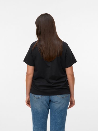 Vero Moda Paulina T-Shirt Black - Pólók - 