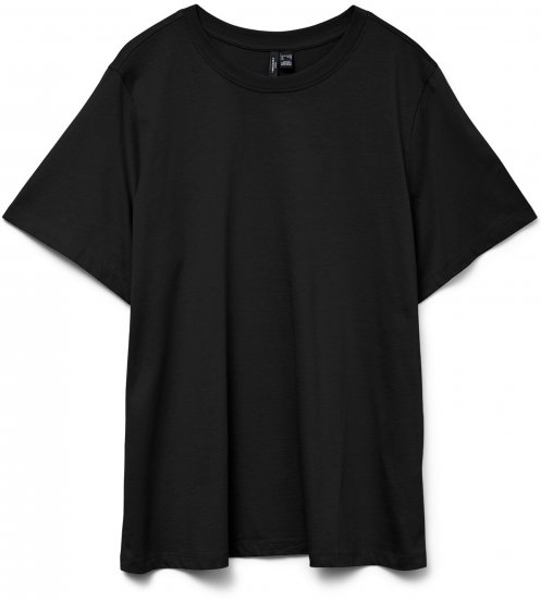 Vero Moda Paulina T-Shirt Black - Pólók - 