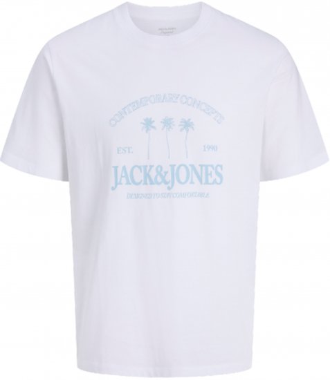Jack & Jones Nantucket Póló Fehér - Pólók - Nagyméretű pólók - 2XL-14XL