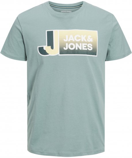 Jack & Jones Logan T-Shirt Grey - Pólók - Nagyméretű pólók - 2XL-14XL
