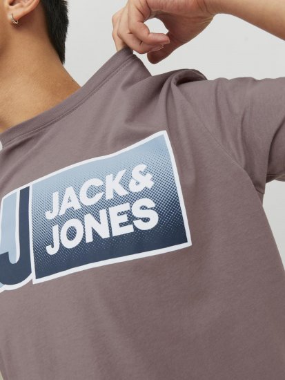 Jack & Jones Logan T-Shirt Brown - Pólók - Nagyméretű pólók - 2XL-14XL
