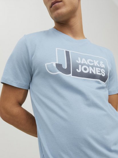 Jack & Jones Logan T-Shirt Turquoise - Pólók - Nagyméretű pólók - 2XL-14XL