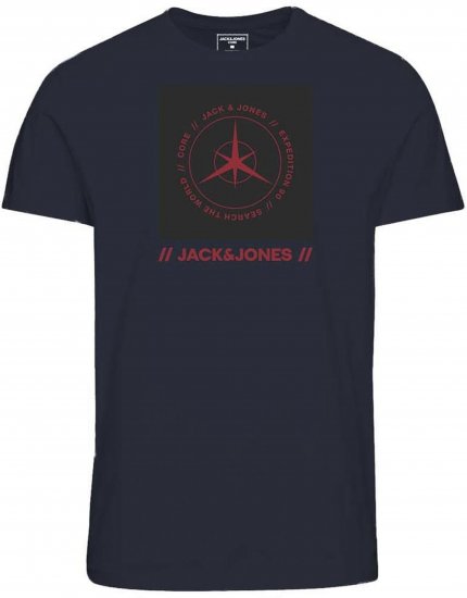 Jack & Jones Conrad T-Shirt Navy - Pólók - Nagyméretű pólók - 2XL-14XL