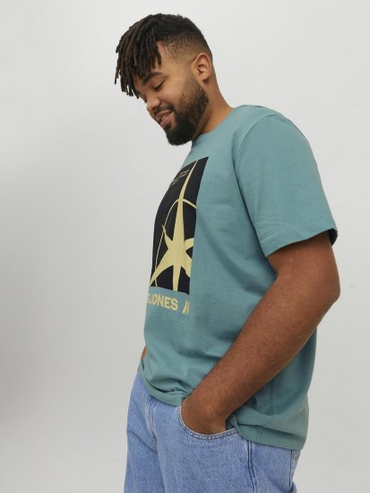 Jack & Jones Conrad T-Shirt Grey - Pólók - Nagyméretű pólók - 2XL-14XL