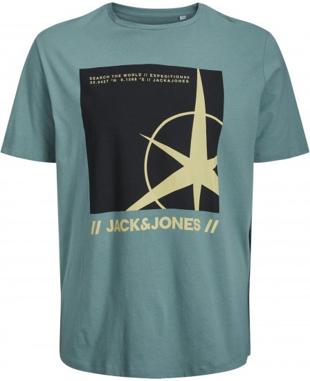 Jack & Jones Conrad T-Shirt Grey - Pólók - Nagyméretű pólók - 2XL-14XL