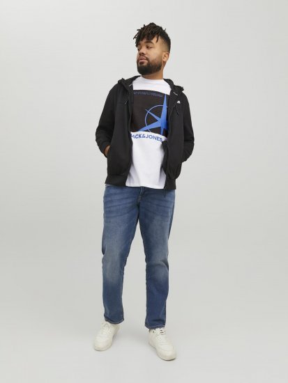 Jack & Jones Conrad T-Shirt White - Pólók - Nagyméretű pólók - 2XL-14XL