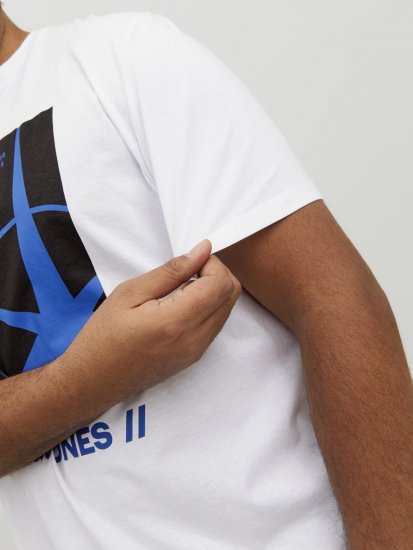 Jack & Jones Conrad T-Shirt White - Pólók - Nagyméretű pólók - 2XL-14XL