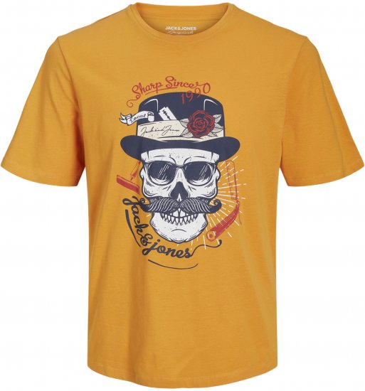 Jack & Jones Roxbury T-Shirt Orange - Pólók - Nagyméretű pólók - 2XL-14XL