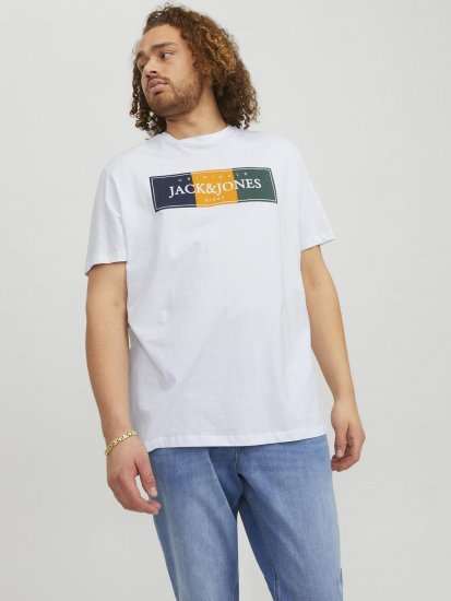Jack & Jones Codyy T-Shirt White - Pólók - Nagyméretű pólók - 2XL-14XL