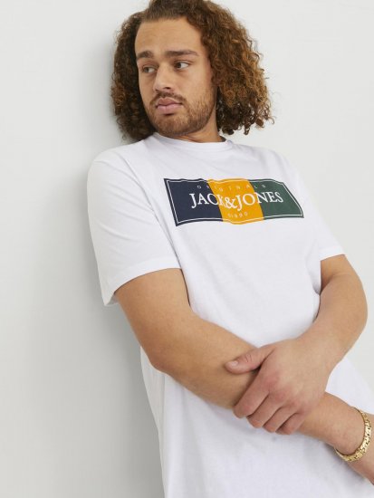 Jack & Jones Codyy T-Shirt White - Pólók - Nagyméretű pólók - 2XL-14XL
