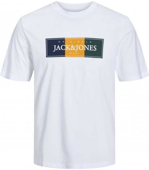 Jack & Jones Codyy T-Shirt White - Pólók - Nagyméretű pólók - 2XL-14XL