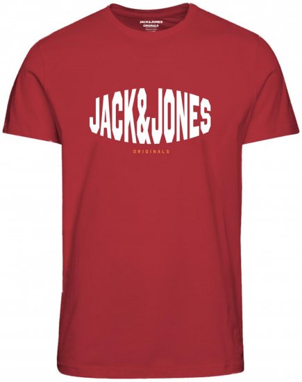 Jack & Jones Marque T-Shirt Red - Pólók - Nagyméretű pólók - 2XL-14XL