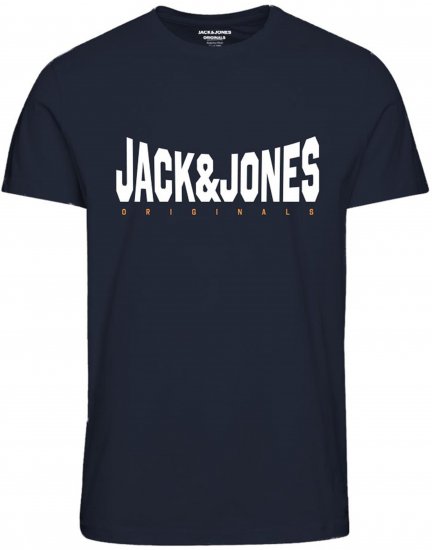 Jack & Jones Marque T-Shirt Navy - Pólók - Nagyméretű pólók - 2XL-14XL