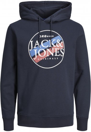 Jack & Jones Codyy Hoodie Navy - Pulóverek & kapucnis pulóverek - Pulóverek & Kapucnis pulóver 2XL-12XL