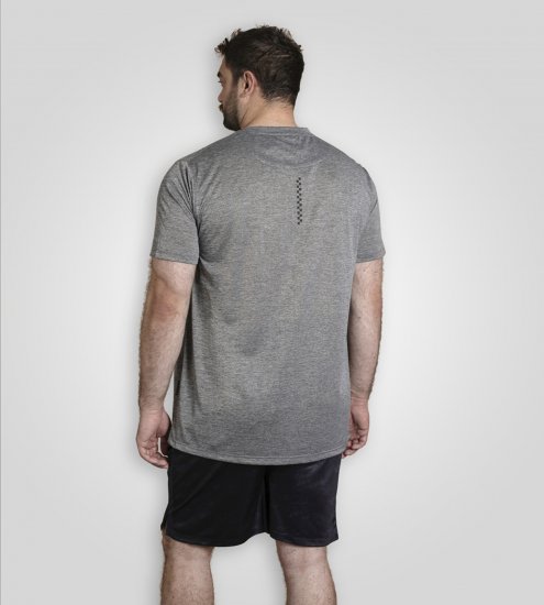 D555 Retford T-Shirt Lightweight Peach Finished Grey - Pólók - Nagyméretű pólók - 2XL-14XL