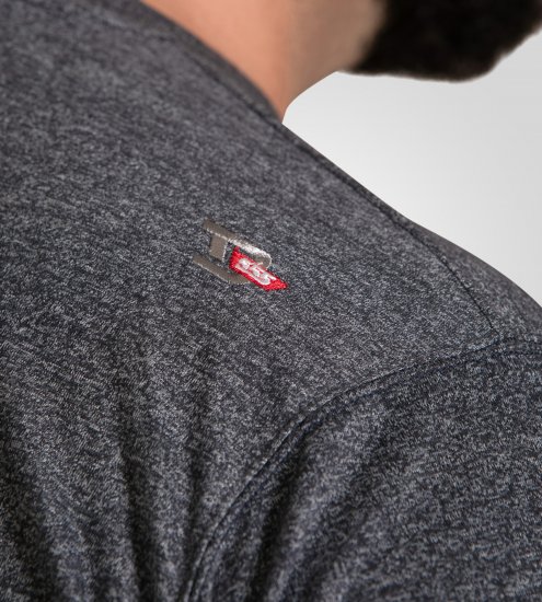 D555 Coalville T-Shirt Skulls with Colored Drips Navy Twist - Pólók - Nagyméretű pólók - 2XL-14XL