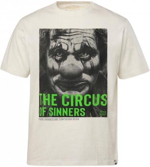STHUGE T-Shirt Circus Of Sinners White - Pólók - Nagyméretű pólók - 2XL-14XL