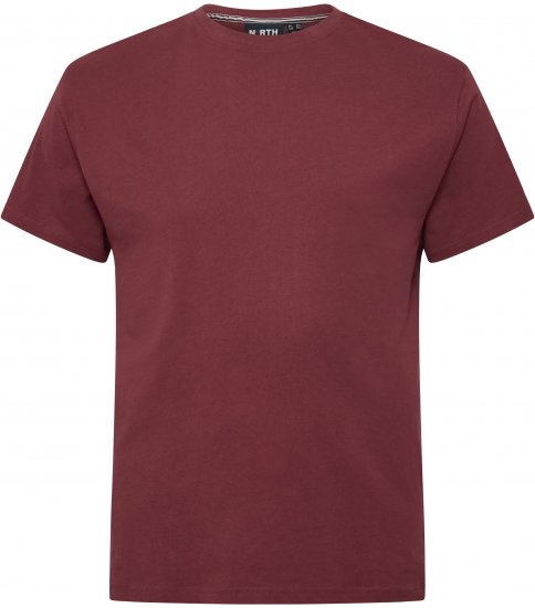 North Latitude T-Shirt O-Neck Bordeaux TALL - TALL pólók - TALL Pólók