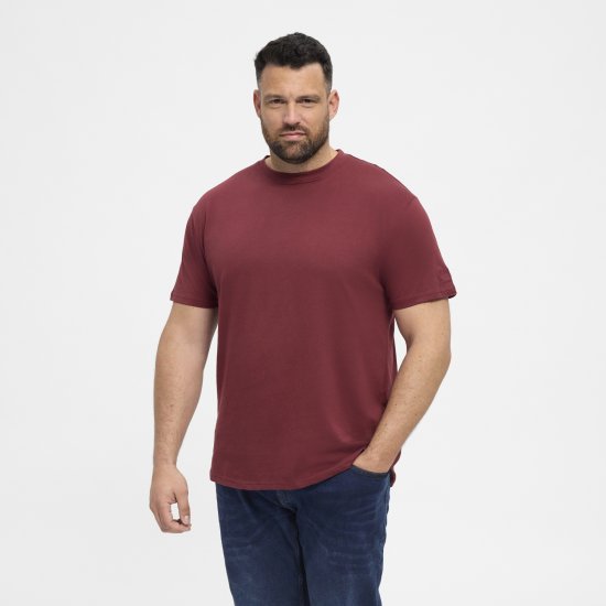 North Latitude T-Shirt O-Neck Bordeaux TALL - TALL pólók - TALL Pólók