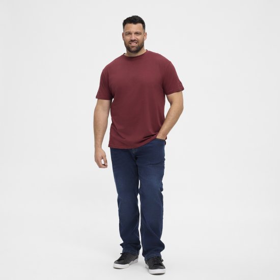 North Latitude T-Shirt O-Neck Bordeaux TALL - TALL pólók - TALL Pólók