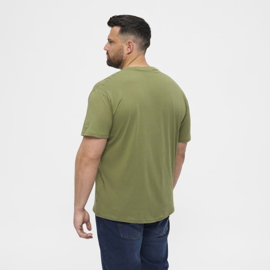 North Latitude T-Shirt O-Neck Olive Green TALL - TALL pólók - TALL Pólók