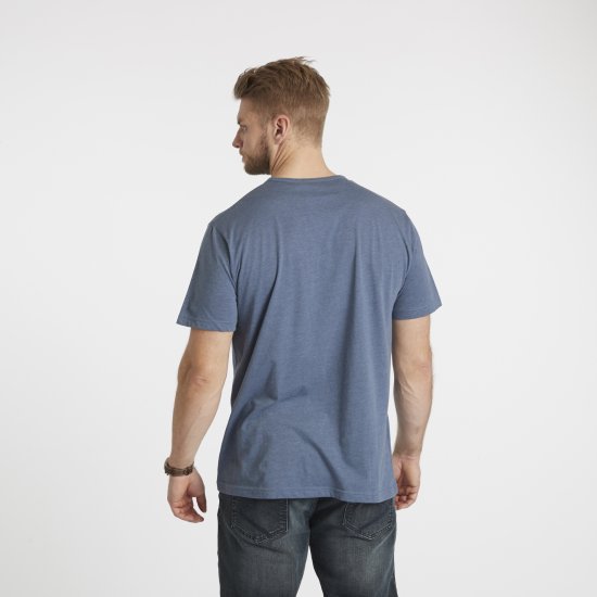 North Latitude Denim Printed T-Shirt Blue Melange TALL - TALL pólók - TALL Pólók