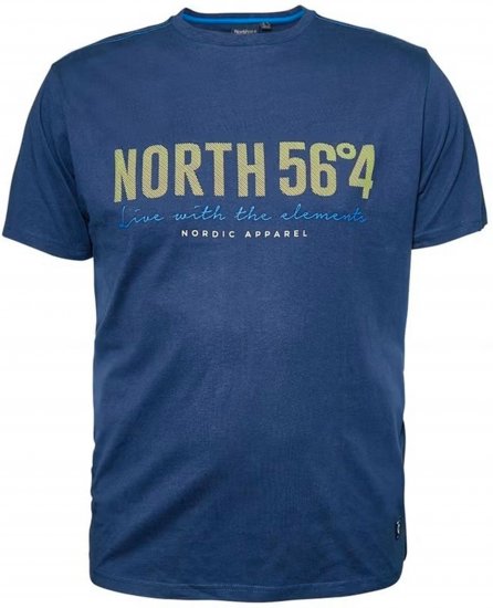 North Latitude 99865 Printed T-Shirt Blue - Nyomtatott pólók - Nyomtatott pólók - 2XL-8XL