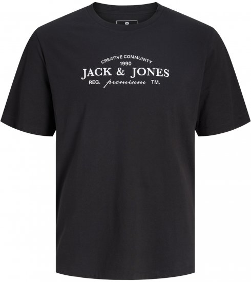 Jack & Jones Kevin Póló Fekete - Pólók - Nagyméretű pólók - 2XL-14XL