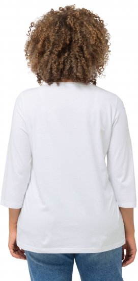 Ulla Popken City Name Graphic Tee Snow White - Mintás pólók nőknek - 
