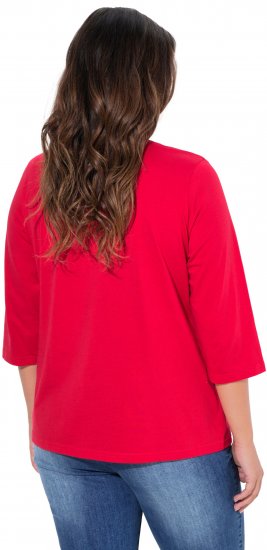 Ulla Popken City Name Graphic Tee Lychee - Mintás pólók nőknek - 
