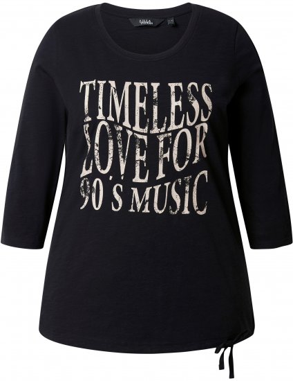 Ulla Popken Timeless Love 3/4 Sleeve Graphic Tee - Pólók - 